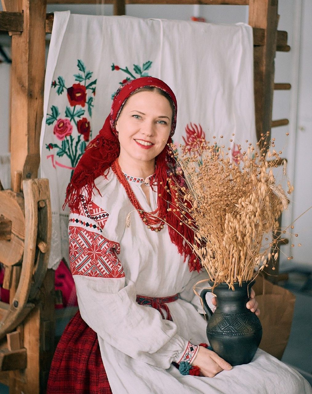 Women in Slavic costumes in Zaozhuang